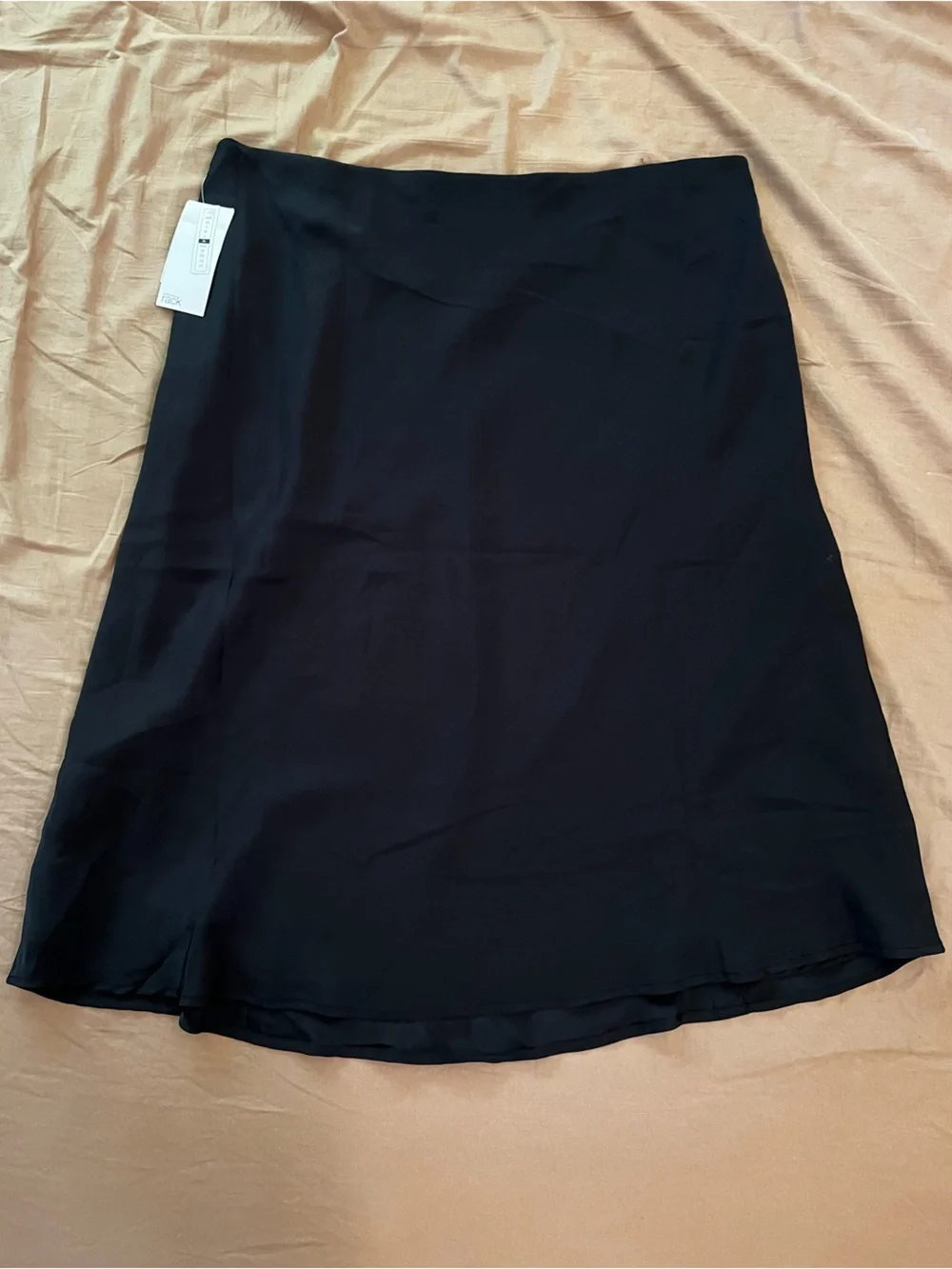Classic Black A-Line Midi Skirt
